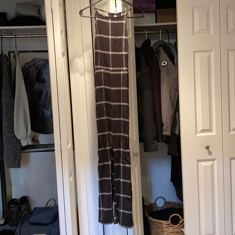 Plaid jumpsuit